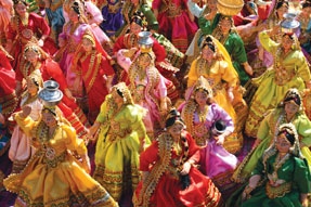 Rajasthani dolls in Indian market.