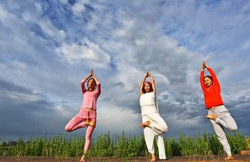 YOGA in Zhangye, China