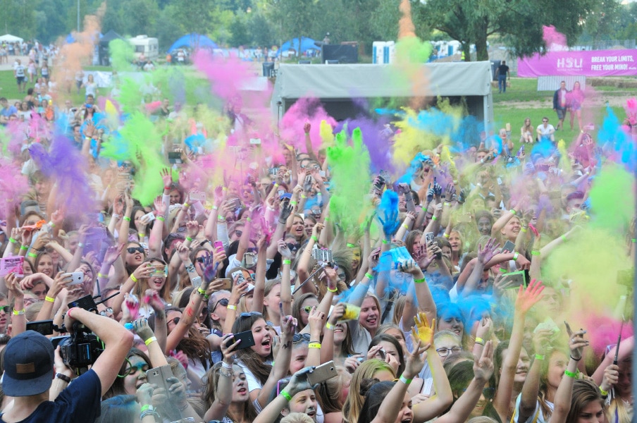 Holi celebrations in Riga, Latvia, July 9, 2016. Photo: Xinhua/IANS