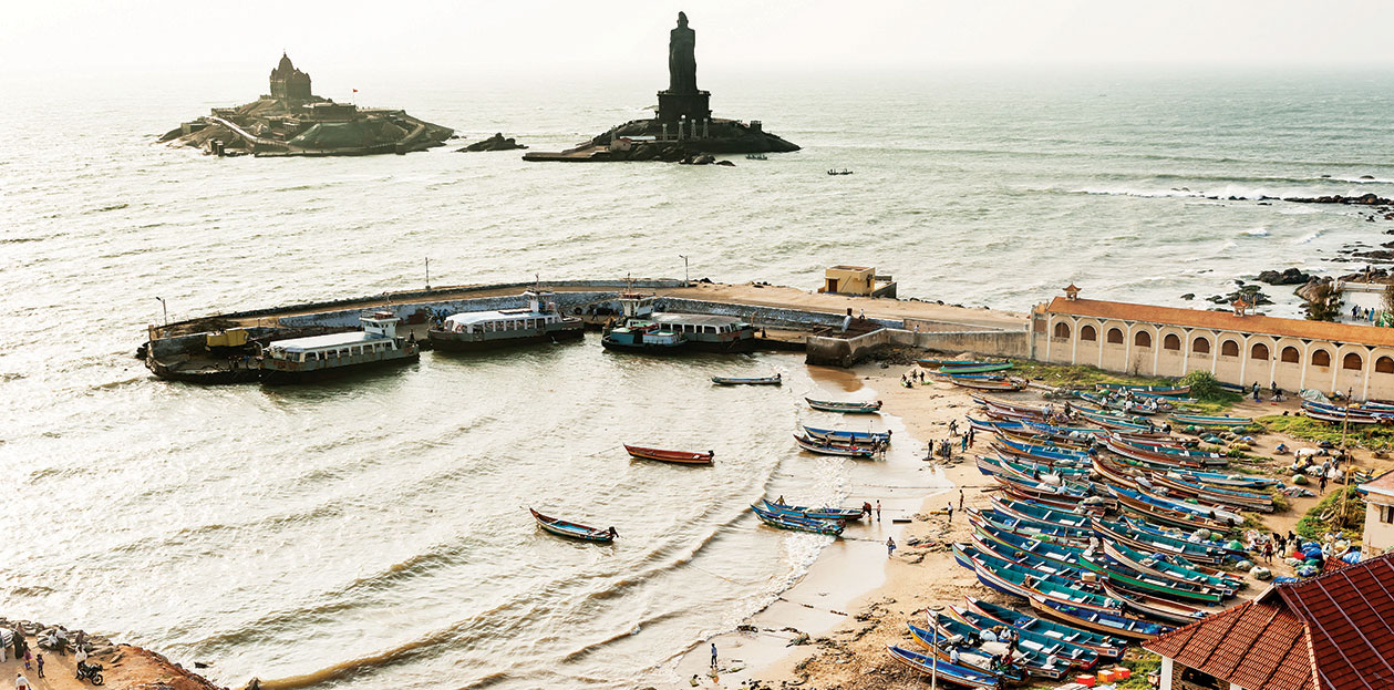 Kanyakumari, the southernmost
point of peninsular India.