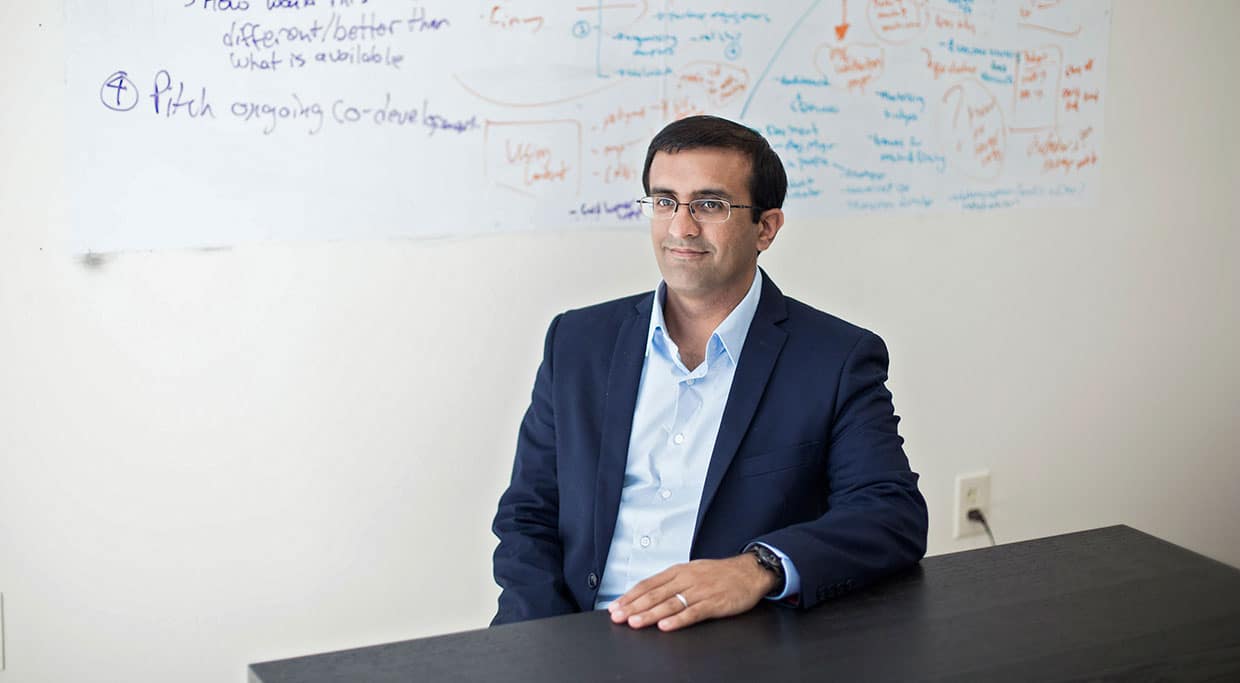 Dr. Raj Panjabi, chief executive of Last Mile Health, a charity that dispatches community health workers to some of the most remote corners of Africa, in Boston.