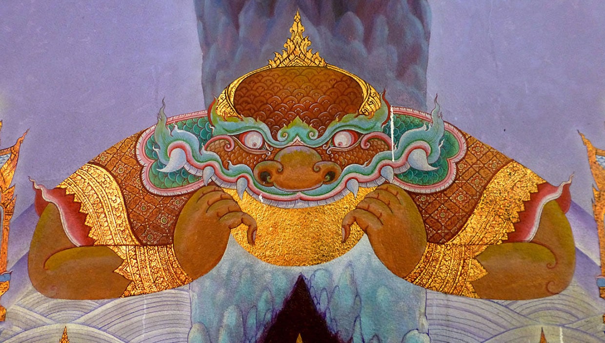 Rahu swallowing the moon.