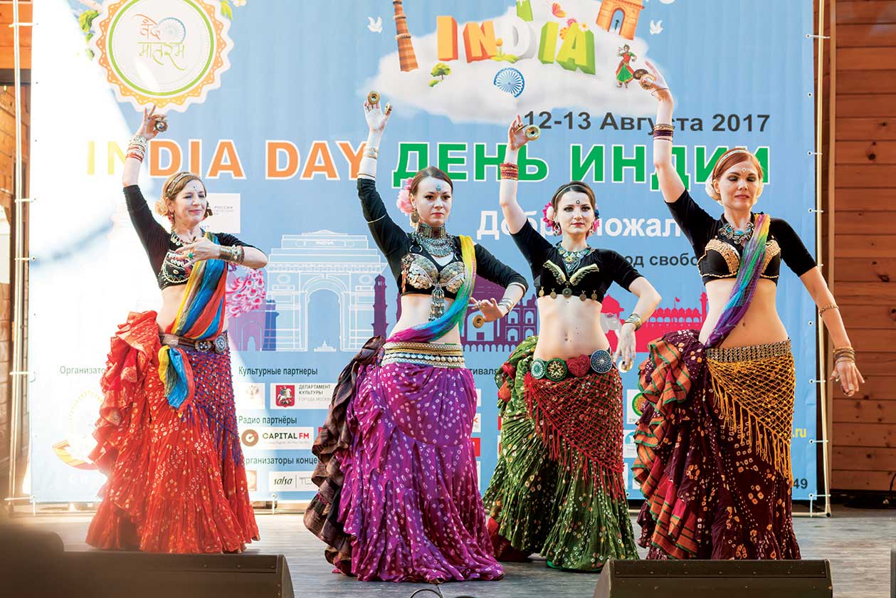 Celebrating India Day in Russia, August 12, 2017.