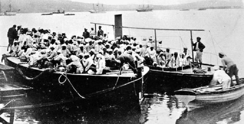 Indentured workers brought to Natal in South Africa
