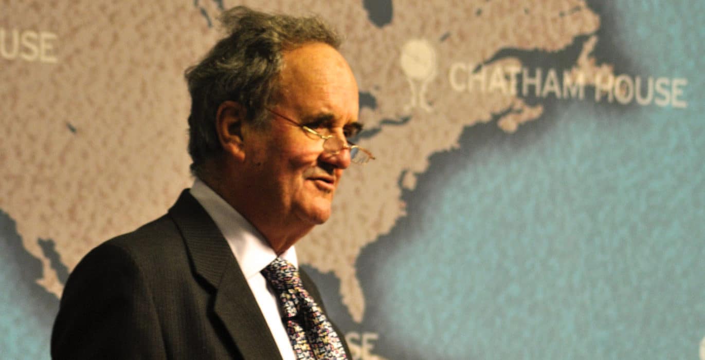 Mark Tully at a conference: India's Rise and the Obstacles Ahead. Sept. 22, 2011.
