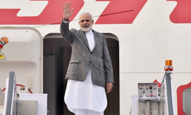 Prime Minister Narendra Modi leaves for Philippines to attend ASEAN-India and East Asia Summits in New Delhi on Nov 12, 2017.