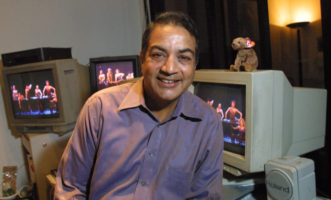 Girish Bhargava, the renowned editor of dance films, at his office in Manhattan, Jan. 7, 2002.