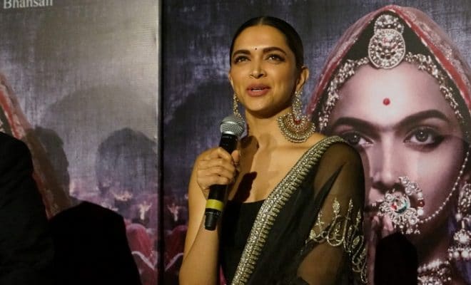 Actress Deepika Padukone during the 3D trailer launch of her upcoming film