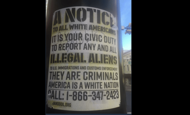 Racist poster