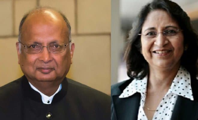 Arogyaswami Paulraj (Left); Sumita Mitra