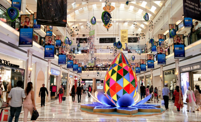 A shopping mall in Delhi.