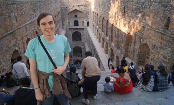 Peter Thurston at Agrasen Ki Baoli at New Delhi