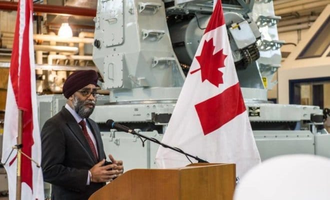 Canadian Defense Minister Harjit Singh Sajjan