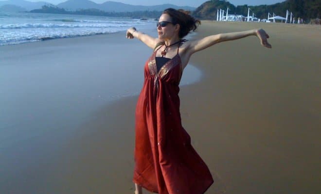 Maud Tyckaert on a vacation in Goa