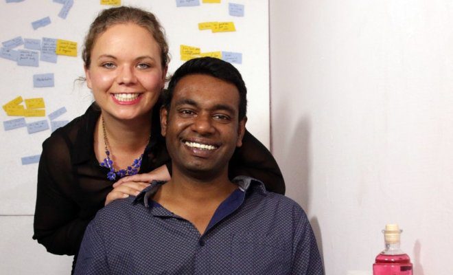 Ute Pauline Wiemer and her husband Balaji