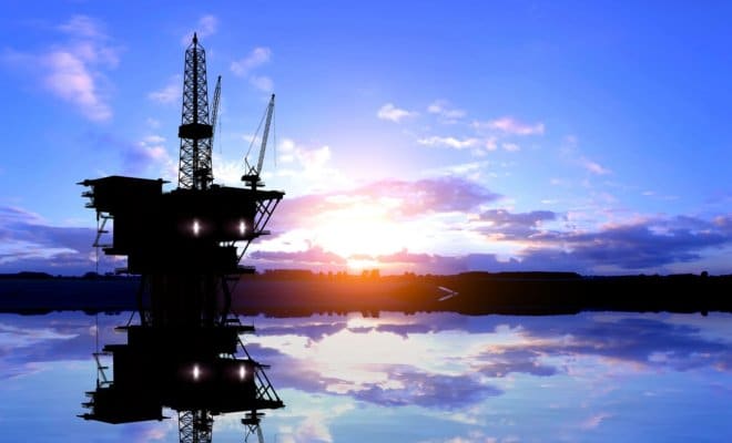 Production of petroleum in the sea