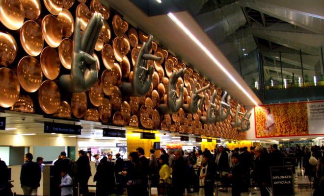 Indira Gandhi International Airport, New Delhi.