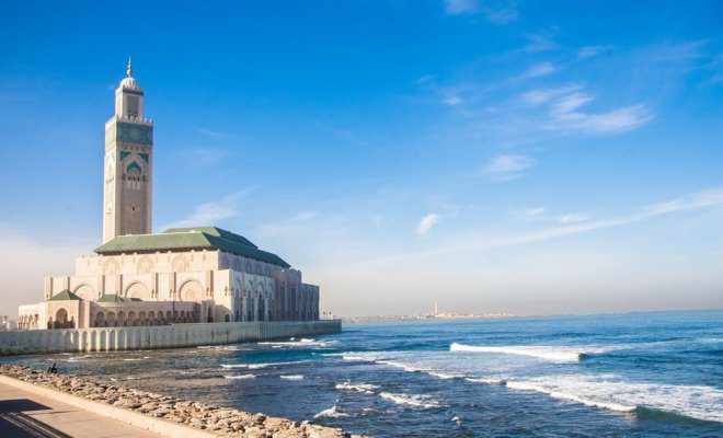 Hassan II Mosque in Casablanca, Morocco.