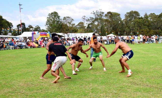 One of the matches being played at Australian Sikh Games