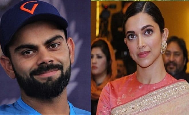 Viat Kohli and Deepika Padukone (right)