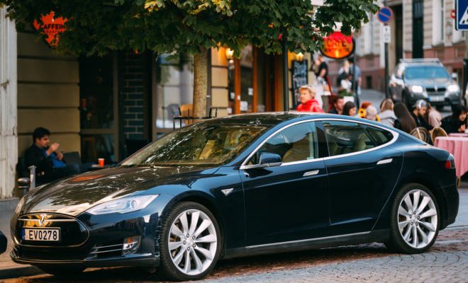 Tesla Model S Car.