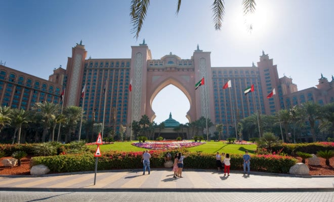 Atlantis The Palm on the Palm Jumeirah Island in Dubai.