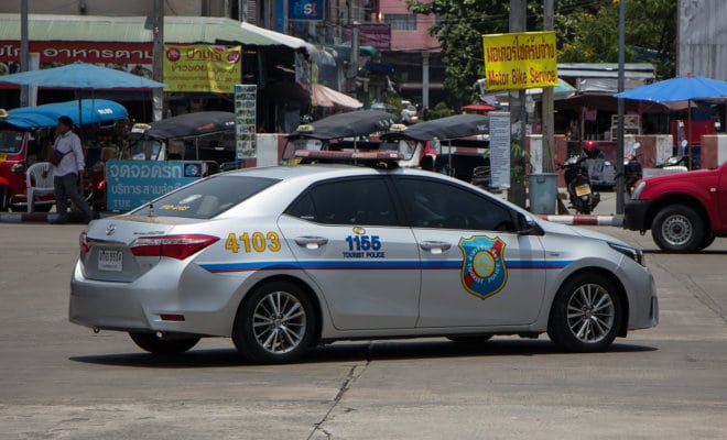 Thailand Tourist Police's vehicle