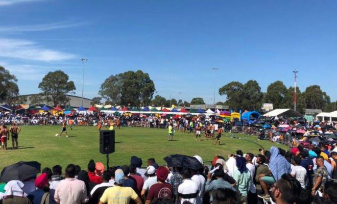 A kabaddi match during Australian Sikh Games.