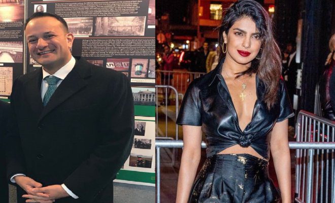 Leo Varadkar (left); Priyanka Chopra