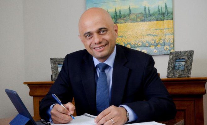 UK Home Secretary Sajid Javid