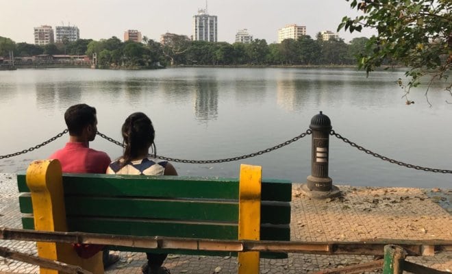 Ramiz and Lisa, who asked that their last names not be used due to a Facebook threat against Muslim and Hindu couples in India, are an interfaith couple in India's eastern city of Kolkata. Photo: Annie Gowen/Washington Post