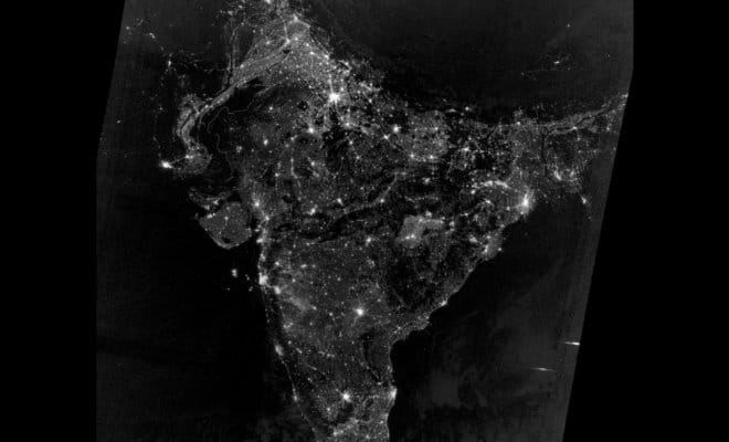 Night lights in India