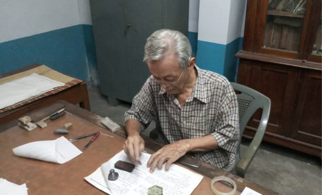 K.T. Chang, editor and publisher of the Overseas Chinese Commerceof India, the only surviving Chinese newspaper in India.