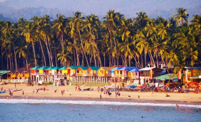 Palolem beach in Goa