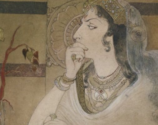 A painting on display at the Queen’s Gallery in Buckingham Palace.