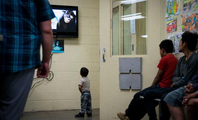 Children at a United States Border Patrol facility in Tucson, Ariz., June 28, 2018.