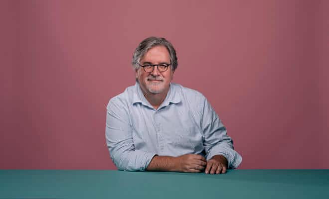 Matt Groening, creator of “The Simpsons,” at his production office in Santa Monica, Calif.