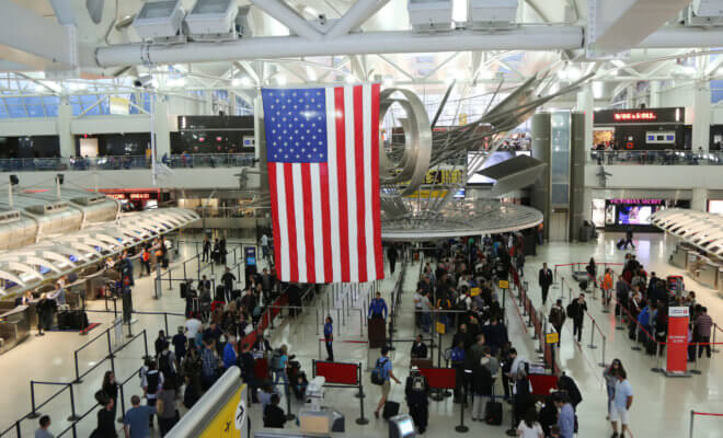 JFK International Airport in New York.