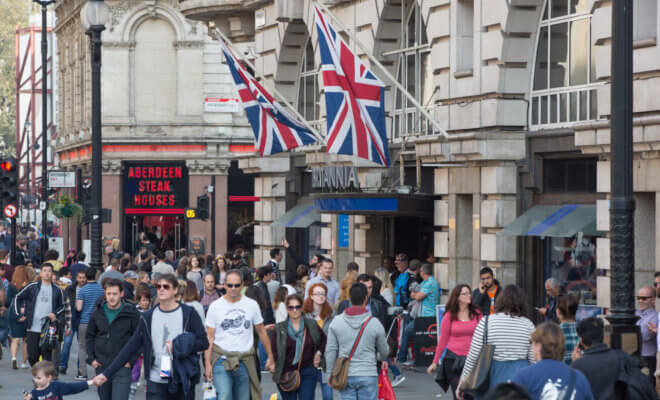 Regent street in London.