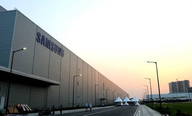 Samsung factory at Noida, Uttar Pradesh, India