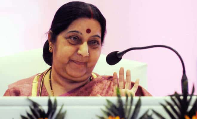 Indian External Affairs Minister Sushma Swaraj