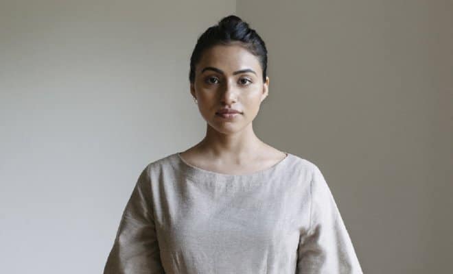 In an undated handout photo, Ruchika Sachdeva, the designer of Bodice Studio. Bodice, the winner of the Woolmark prize, wants to change how the world sees Indian fashion. (Handout via The New York Times)