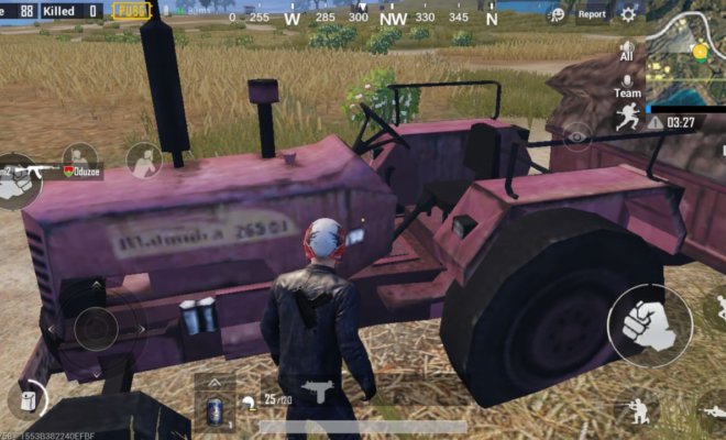 Mahindra tractor in PUBG video game