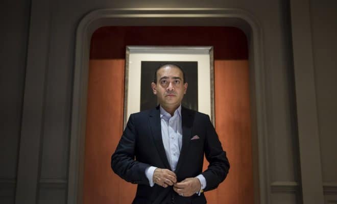 Nirav Modi at his jewelry boutique in Hong Kong.
