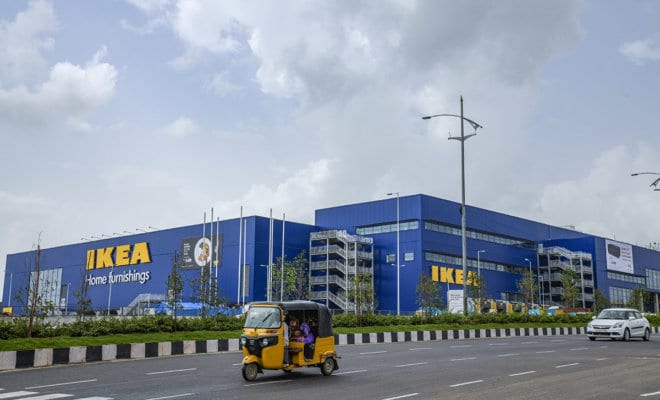 Ikea's new 400,000-square-foot location in Hyderabad, the Swedish retail giant's first location in India, Aug. 4, 2018.