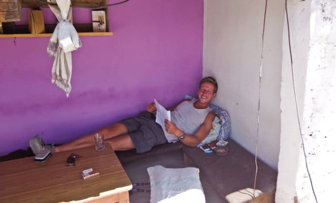 The author, a month into his recovery.