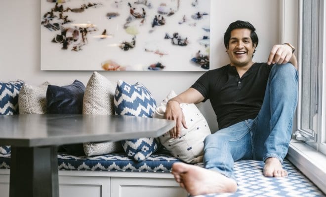Samir Khullar, who performs comedy as Sugar Sammy, in Montreal, May 10, 2018.
