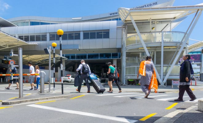 Auckland airport in New Zealand