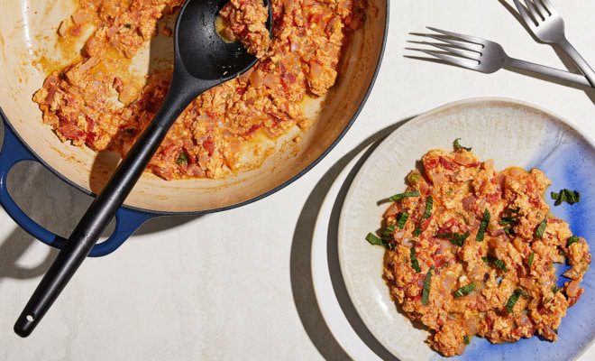 Heritage India's Spiced Scrambled Eggs.