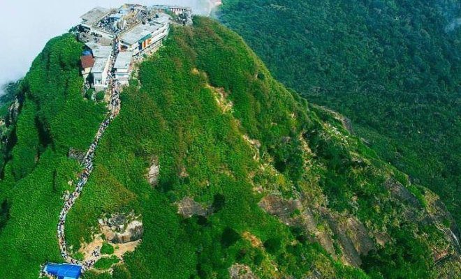 Adam’s Peak or the Sri Pada in Sri Lanka